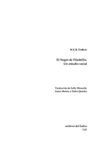 cover of the book El negro de Filadelfia : un estudio social