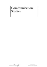 cover of the book Communication Studies