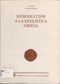 cover of the book Introducción a la estilística griega