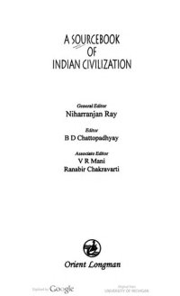 cover of the book A Sourcebook of Indian Civilization