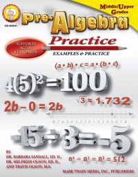 cover of the book Pre-Algebra Practice Book, Grades 6 - 8