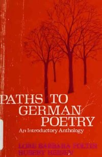 cover of the book Paths to German poetry : an introductory anthology