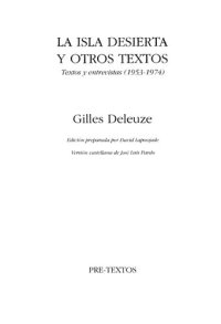 cover of the book La isla desierta y otros textos : textos y entrevistas (1953-1974)