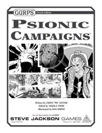 cover of the book GURPS 4th edition. Psionic Campaigns