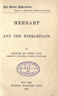 cover of the book Herbart and the Herbatians