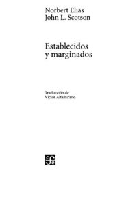 cover of the book Establecidos y marginados: una investigación sociológica sobre problemas comunitarios