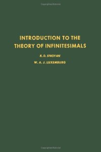 cover of the book Introduction to the theory of infinitesimals