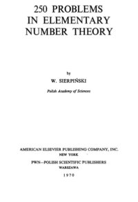 cover of the book 250 problems in elementary number theory