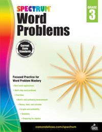 cover of the book Spectrum word problems. Grade 3.