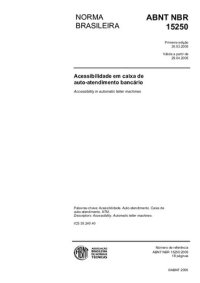 cover of the book [ABNT NBR 15250:2005] Acessibilidade em caixa de auto-atendimento bancário