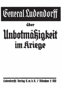 cover of the book Ueber Unbotmaessigkeit im Kriege