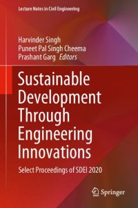 cover of the book Sustainable Development Through Engineering Innovations: Select Proceedings of SDEI 2020