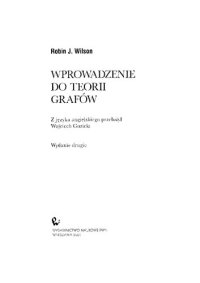 cover of the book Wprowadzenie do teorii grafów