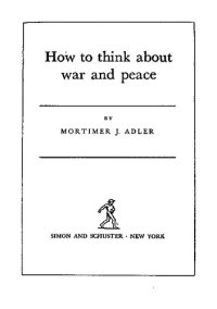 cover of the book How to Think about War and Peace