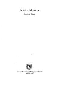 cover of the book La ética del placer