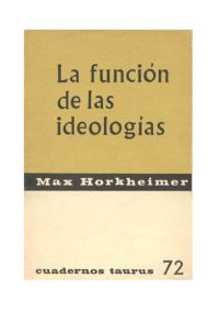 cover of the book La función de las ideologías