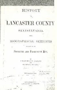 cover of the book History of Lancaster County, Pennsylvania, with Biographical Sketches of Many of its Pioneers and Prominent Men