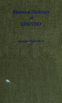 cover of the book Historical Dictionary of Lesotho