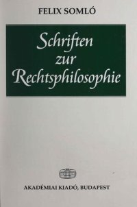 cover of the book Schriften zur Rechtsphilosophie