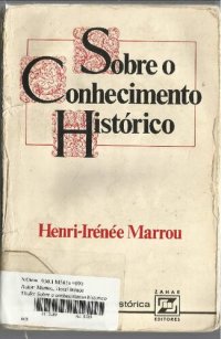 cover of the book Sobre o conhecimento histórico