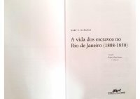 cover of the book A vida dos escravos no Rio de Janeiro (1808-1850)