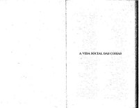 cover of the book A vida social das coisas