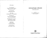 cover of the book Antropologia culturale: i temi fondamentali