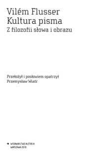 cover of the book Kultura pisma : z filozofii słowa i obrazu