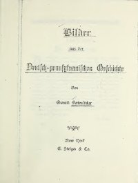 cover of the book Bilder aus der deutsch-pennsylvanischen Geschichte