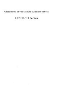 cover of the book Aedificia nova : studies in honor of Rosemary Cramp