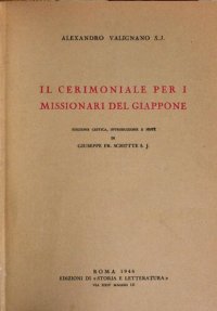 cover of the book Il cerimoniale per i missionari del Giappone