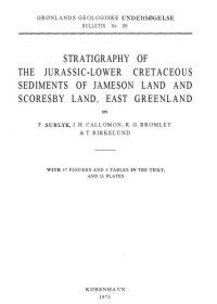 cover of the book Stratigraphy of the Jurassic-Lower Cretaceous sediments of Jameson Land and Scoresby Land, East Greenland