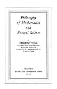 cover of the book Philosophy of mathematics and natural science