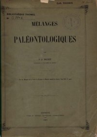 cover of the book Mélanges paléontologiques