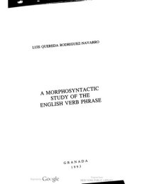 cover of the book A Morphosyntactic Study of the English Verb Phrase