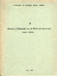 cover of the book Tierra y Población en el Perú (ss. XVIII-XIX)