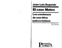 cover of the book El caso Mateo: los comienzos de una ética judeocristiana