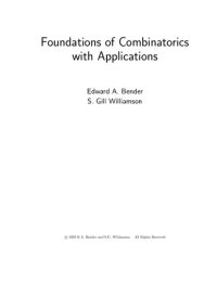 cover of the book Foundations of Combinatorics with Applications