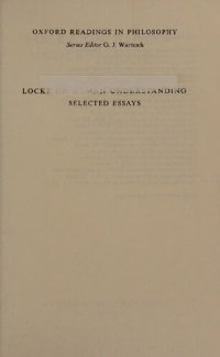 cover of the book Locke on Human Understanding: Selected Essays