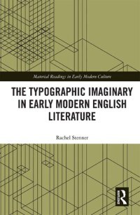 cover of the book The Typographic Imaginary in Early Modern English Literature