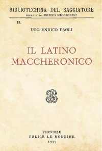 cover of the book Il latino maccheronico