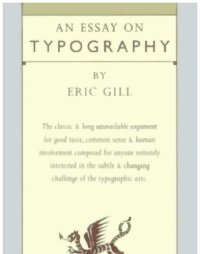 cover of the book An Essay on Typography