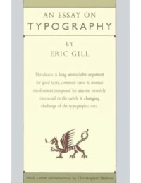 cover of the book An Essay on Typography (1936)