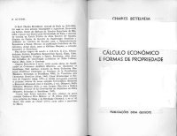 cover of the book Calculo econômico e formas de propriedade