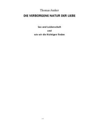 cover of the book DIE VERBORGENE NATUR DER LIEBE