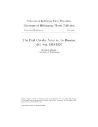 cover of the book The First Cavalry Army in the Russian Civil War 1918-1920