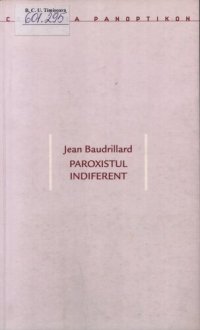 cover of the book Paroxistul indiferent