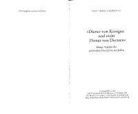 cover of the book »Diener von Königen und nicht Diener von Dienern« Einige Aspekte der politischen Geschichte der Juden