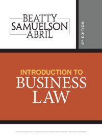 cover of the book Introduction to Business Law