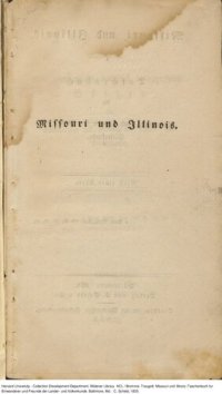 cover of the book Missouri und Illinois. Taschenbuch für Einwanderer und Freunde der Länder- und Völkerkunde